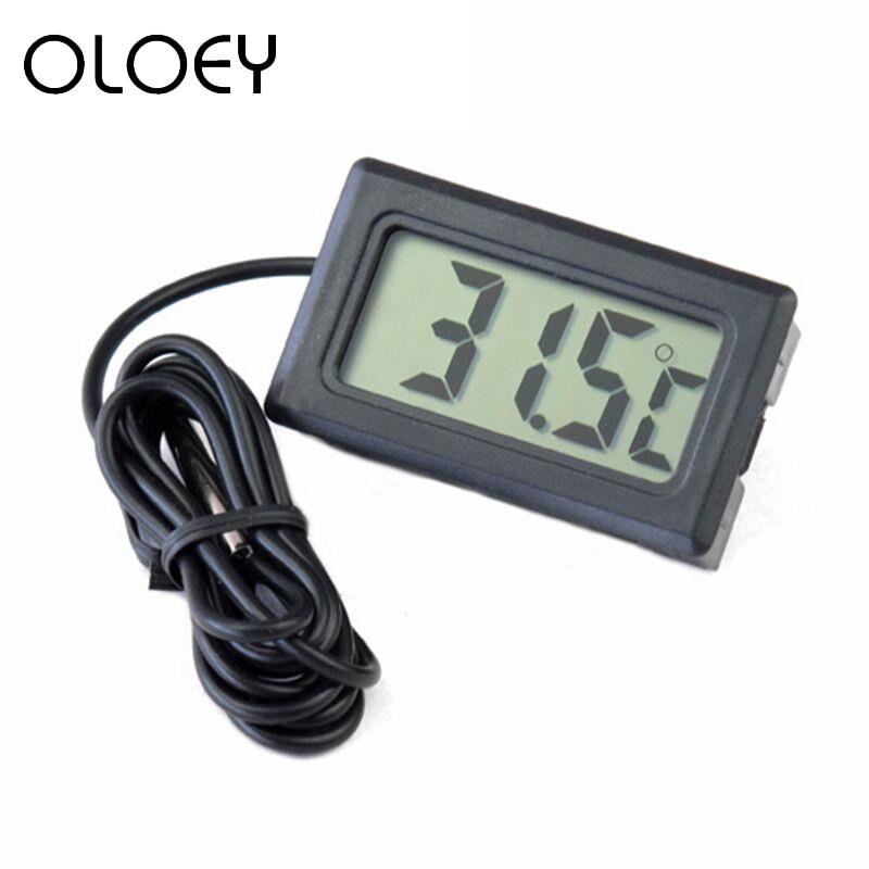 Electronic Aquarium Thermometer Waterproof LCD Digital Outdoor Temperature Measure Probe Aquatic Tool Fish Tank Accessories