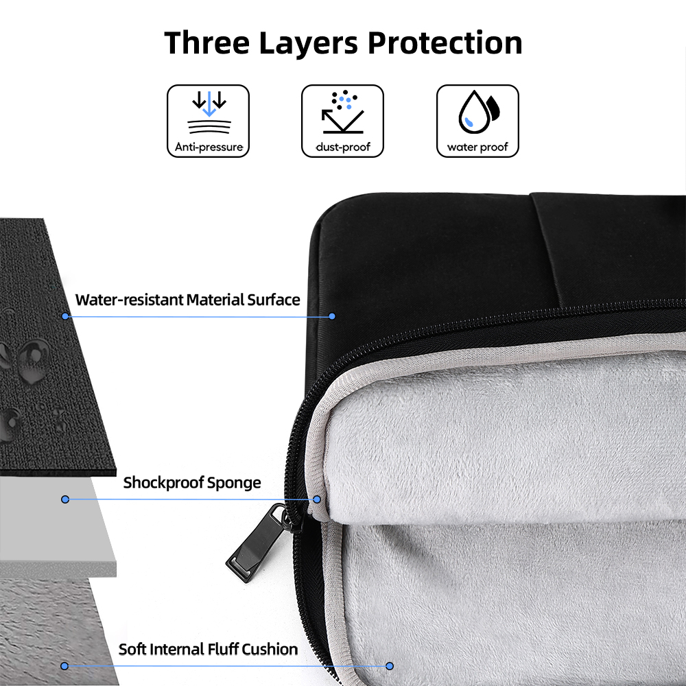 Cdisplay 19 Inch Laptop Sleeve Bag Earthquake Resistant Waterproof Wear-Resistant for Xiaomi HP Lenovo MacBook Air Pro Business