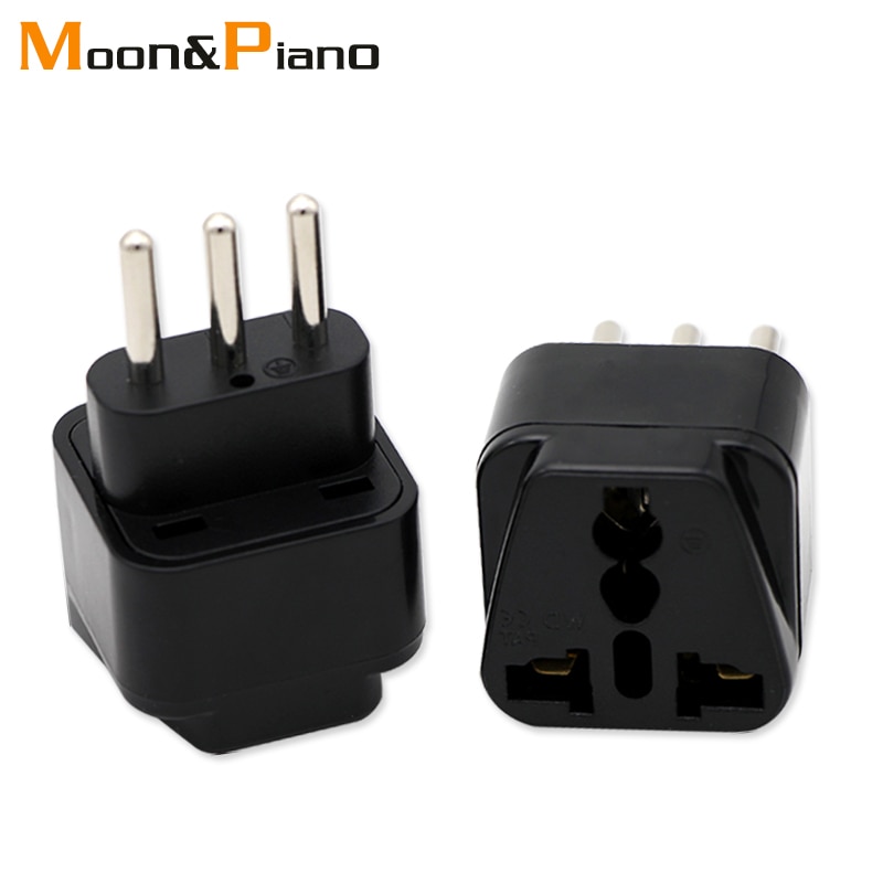 3-pin IT Conversion plug Universal UK/US/EU/AU to Italy Milan Chile Vatican Italian Travel AC Power Adapter Plug Converter