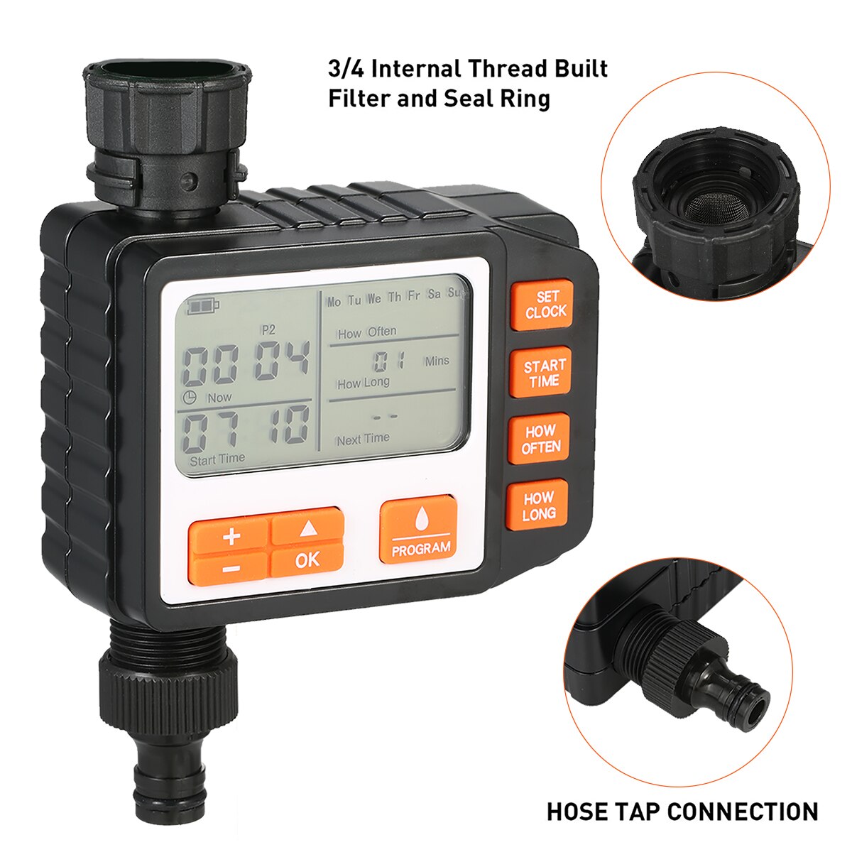Digitale Programmierbare Wasser Timer Wetterfeste Garten Rasen Wasserhahn Schlauch Timer Automatische Bewässerung Regler
