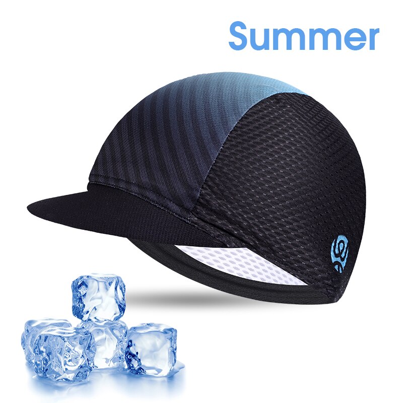 WEST BIKING Bicycle Caps Women Men Summer Ice Silk Helmet Liner MTB Bike Hats Outdoor Sports Sun Protection Hiking Cycling Caps: 298 Gradient Blue