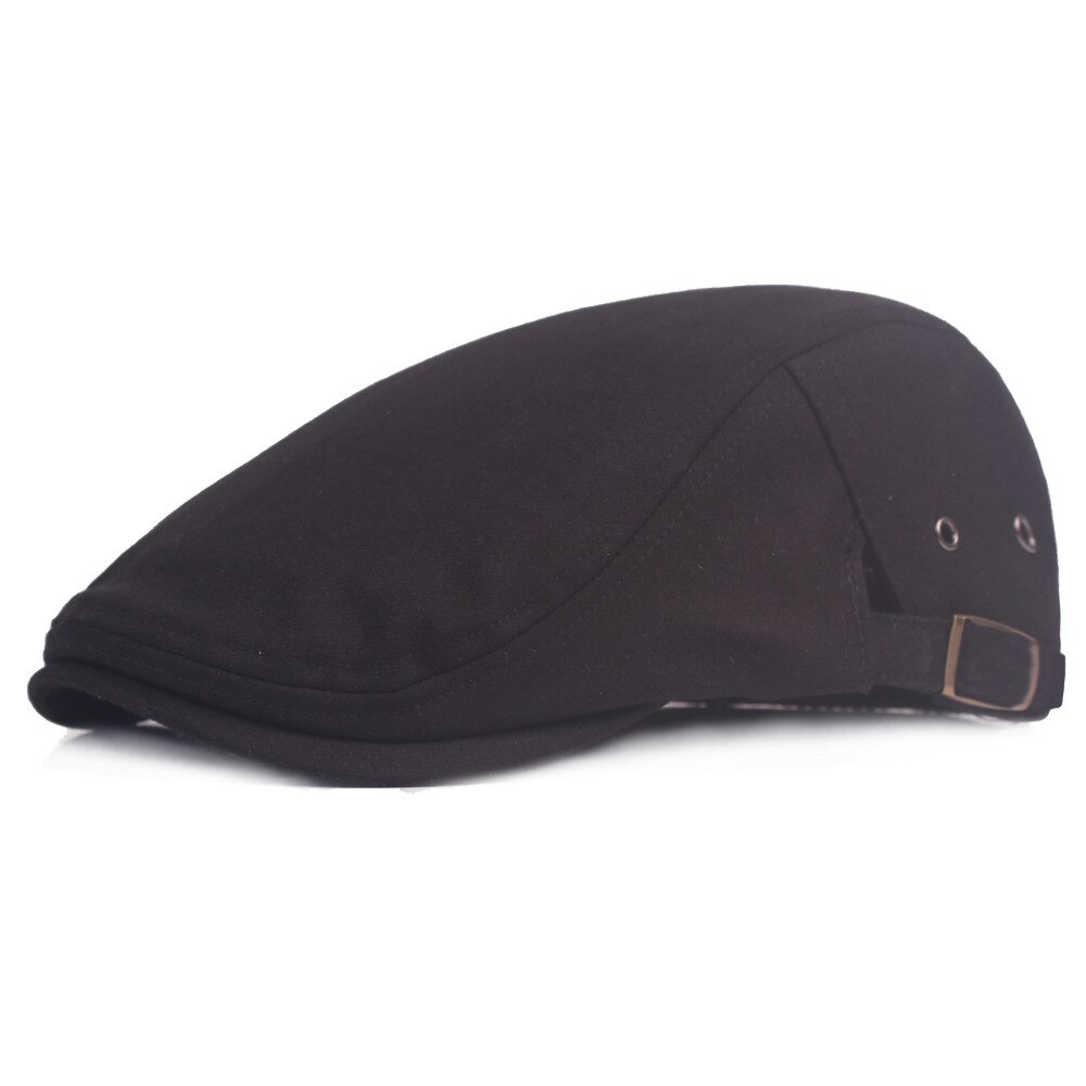 SLECKTON Fedoras Cap Beret Casual Hat Peaked Cap Retro Newsboy Cap Solid Flat Cap French Hat Winter Hat for Men Unisex: Black