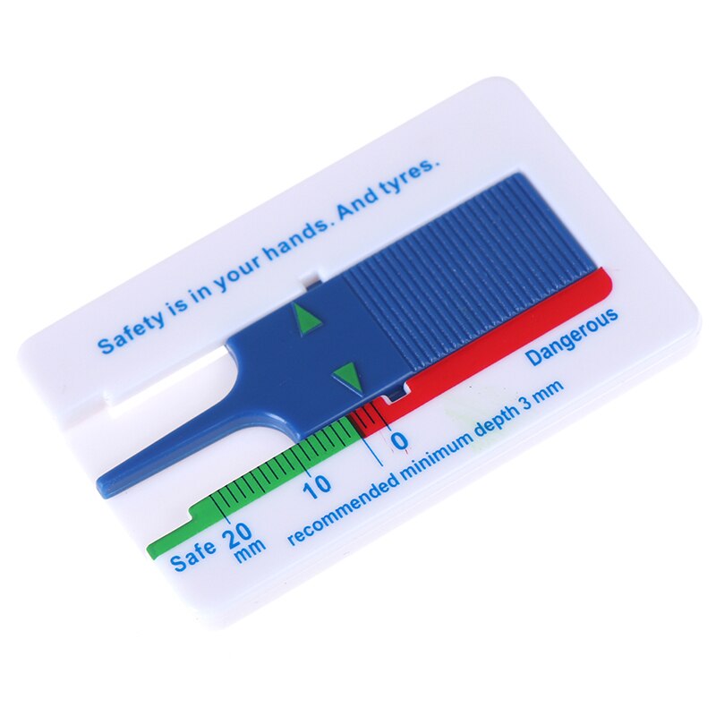 Medidor de profundidad de la banda de rodadura para neumático de coche de 0-20mm, medidor de neumático, rango de herramienta: 0-20MM 1 ud: blue
