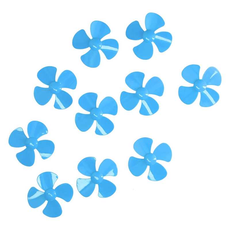 4 Blades Propeller Boot Propellers Met 2Mm Gat Voor Afstandsbediening Auto Model: Blauw
