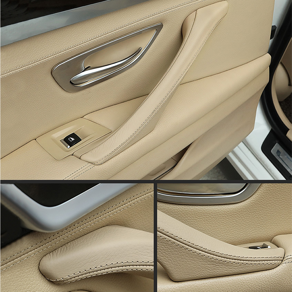 Wnętrze drzwi pasażera skóra uchwyt robić holowania montażbyć winnym dla BMW serii 5 F10 F11 F18 520i 523i 525i 528i 535i