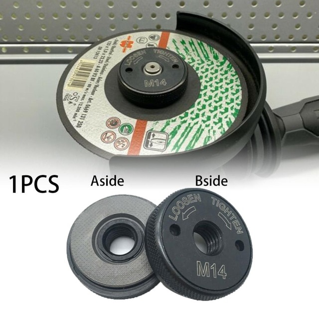 Quick Clamping Nut M14 Angle Grinder Accessories Clamping Nut Flex 115 - 230 Black Power Tools Grinders 1* M14 Flange Nut: 1 pcs M14