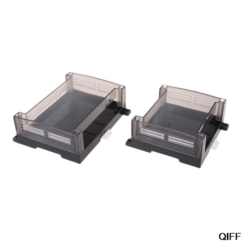 Transparent Plastic PLC Industrial Control Box Panel PLC Enclousure Case DIY PCB Shell Aug. 19