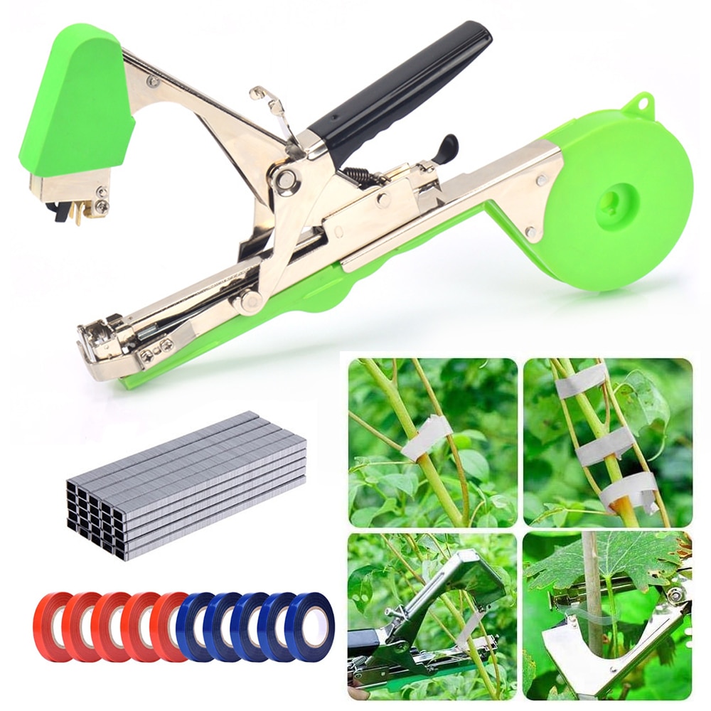 Garden Tools Plant Tying Tapetool Tapener Machine Branch Hand Tying Machine Tapetool Tapener Packing Vegetable Stem Strapping