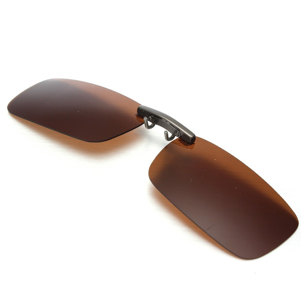Unisex fiskebriller polariserede dag og nat dual-use clips easy clip solbriller flip linse kørebriller fiskeredskaber: Rød