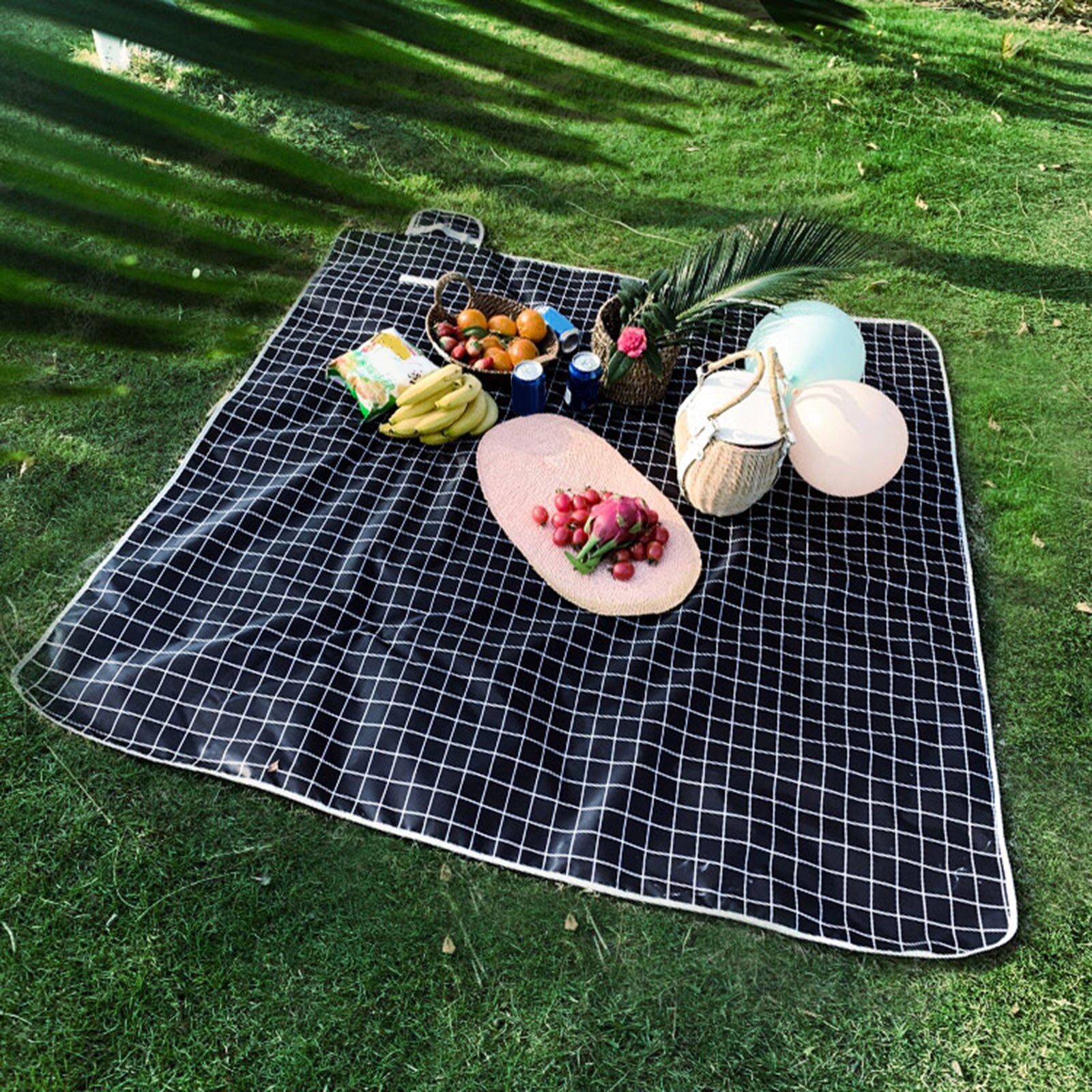 Foldable Picnic Blanket 200x200CM Outdoor Waterproof Picnic Mat Pad Breathable Water Resistant Picnic Blanket Mat