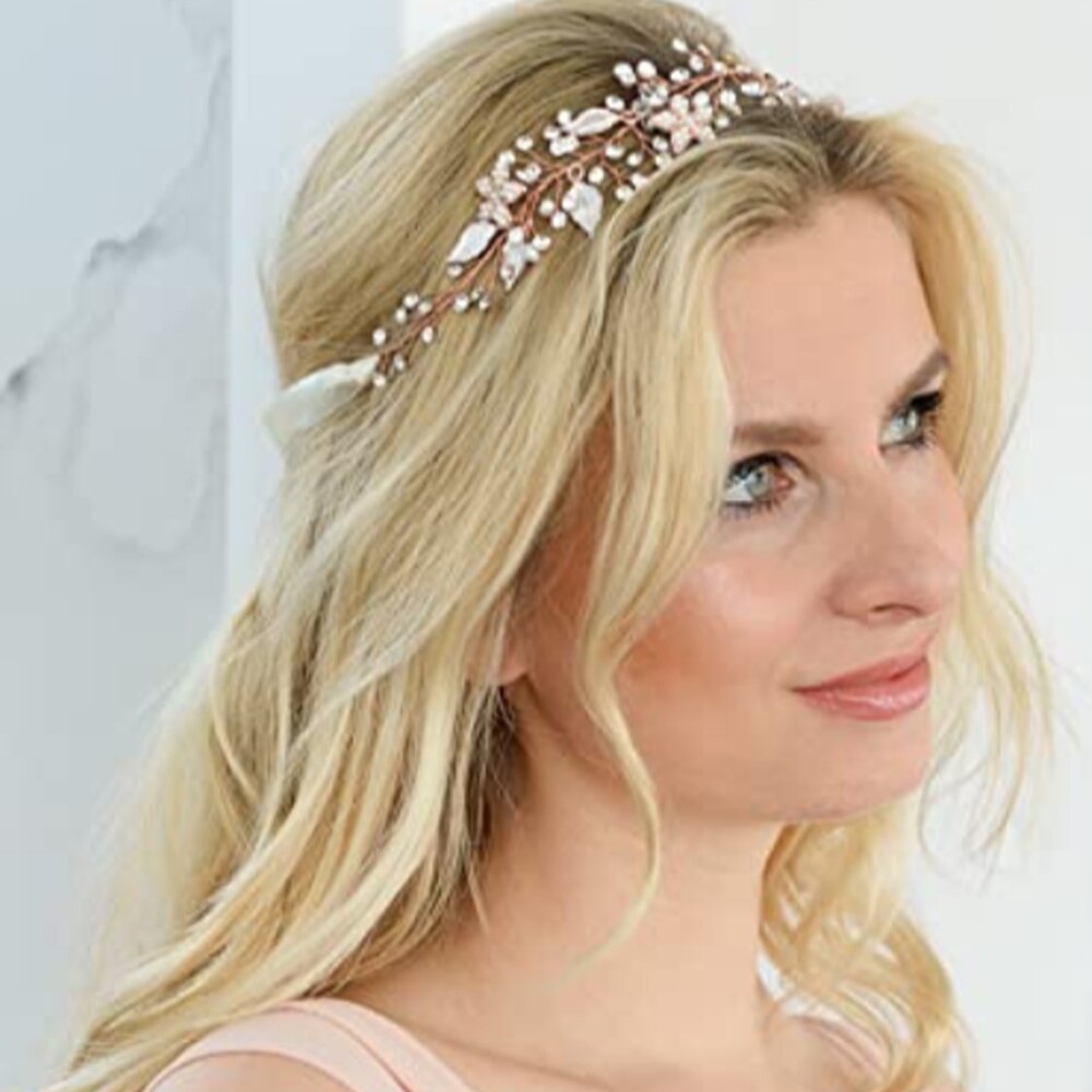 ZMHP236 de enredadera para el cabello de la boda joyería de pelo de la flor de diadema de hojas de pelo de las mujeres de la tocado Hairwear