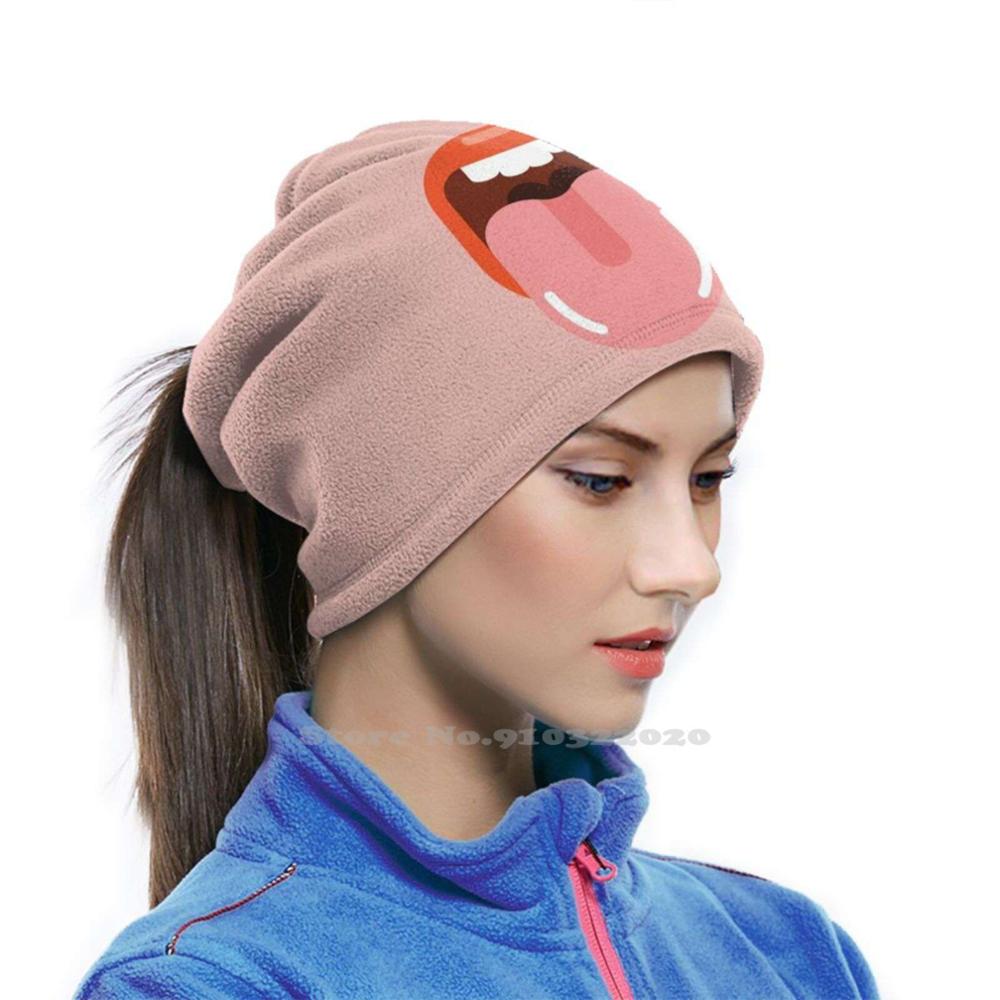 Foulard bouche et langue prêt à donner, Cycle de pêche, cyclisme, langue buccale, hygiène des dents, lèvres Sexy