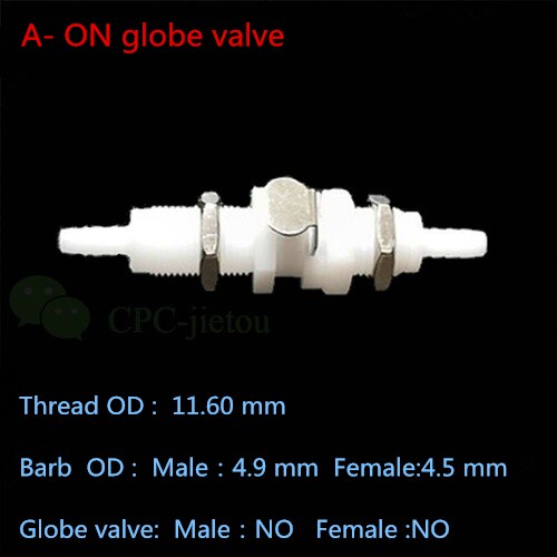 CPC Quick-Disconnect Hose Barb Quick Connector: 2