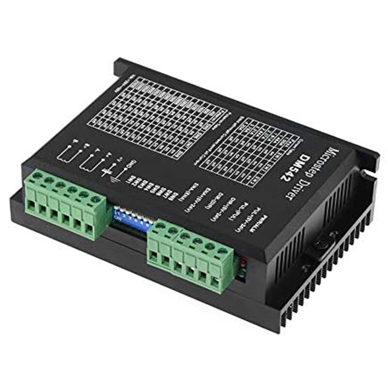 DM542 Digital Stepper Motor Driver - 4.2A, 20-50V DC, Microstepping Up To 256, For Nema 17, 23, 34 Motors