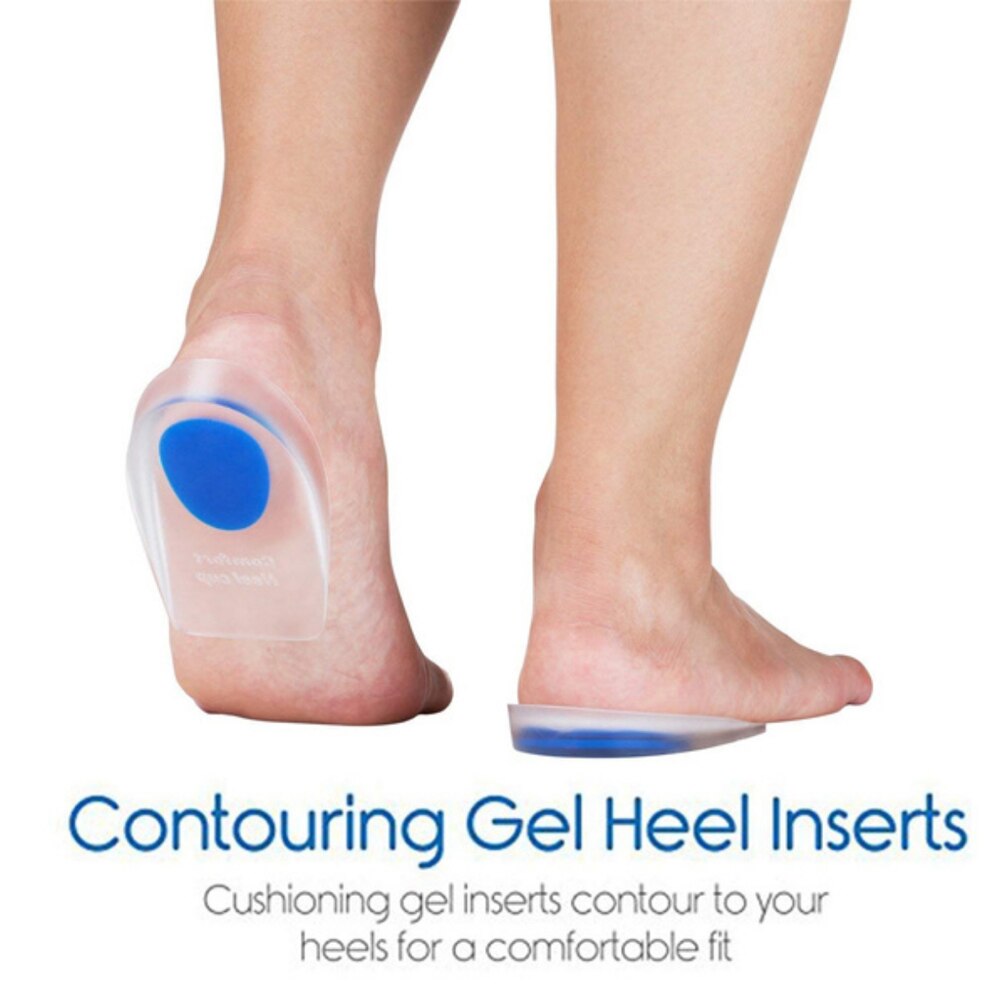 Weiche Silikon Gel Einlegesohlen für Fersensporn Schmerzen Relief Fuß Kissen Fuß Massager Pflege Ferse Tassen Schuh Pads Höhe Erhöhen einlegesohlen