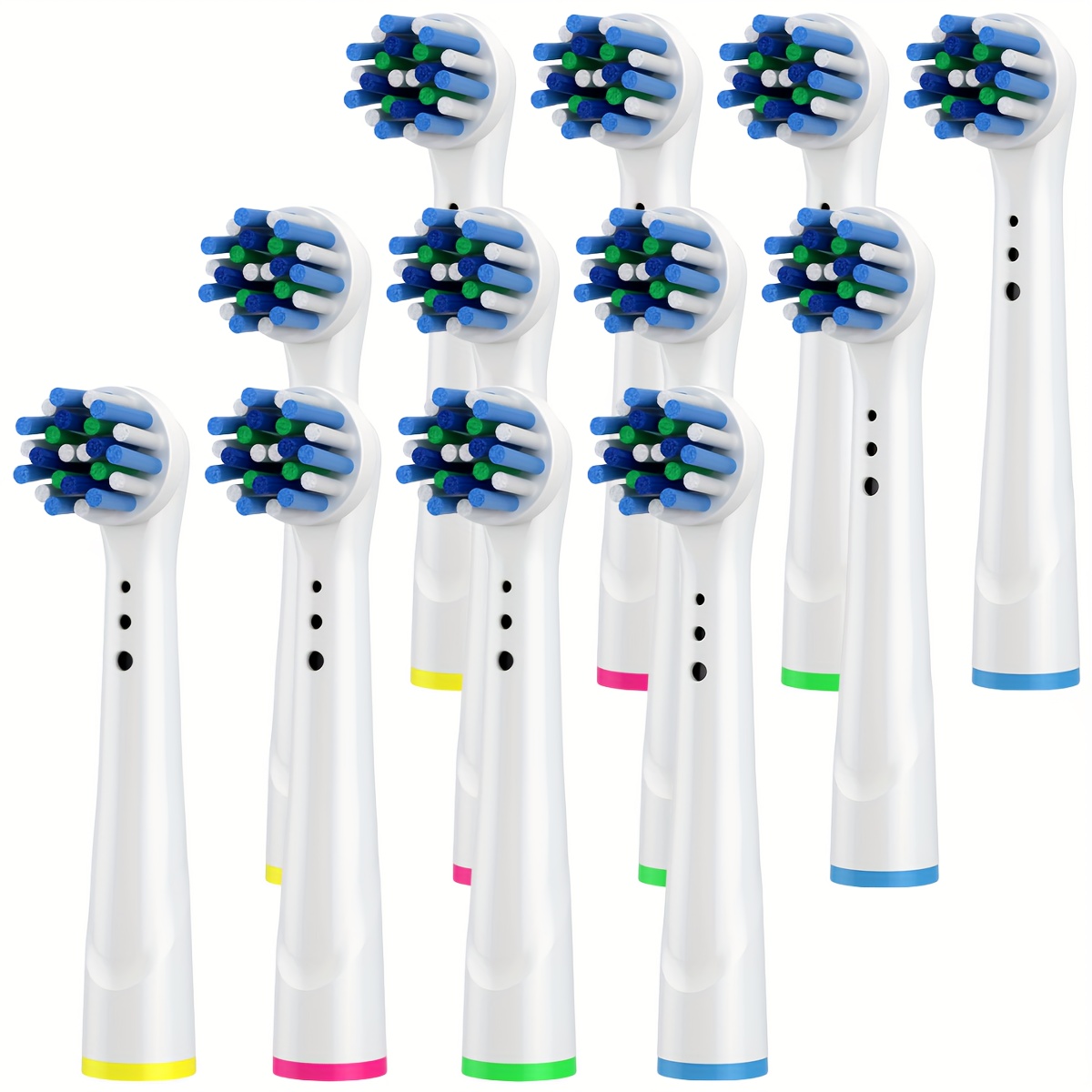 Têtes de brosse à dents de rechange, 4/12/16 pièces, compatibles avec oral-b Braun, têtes de brosse à dents électrique professionnelle: Orange