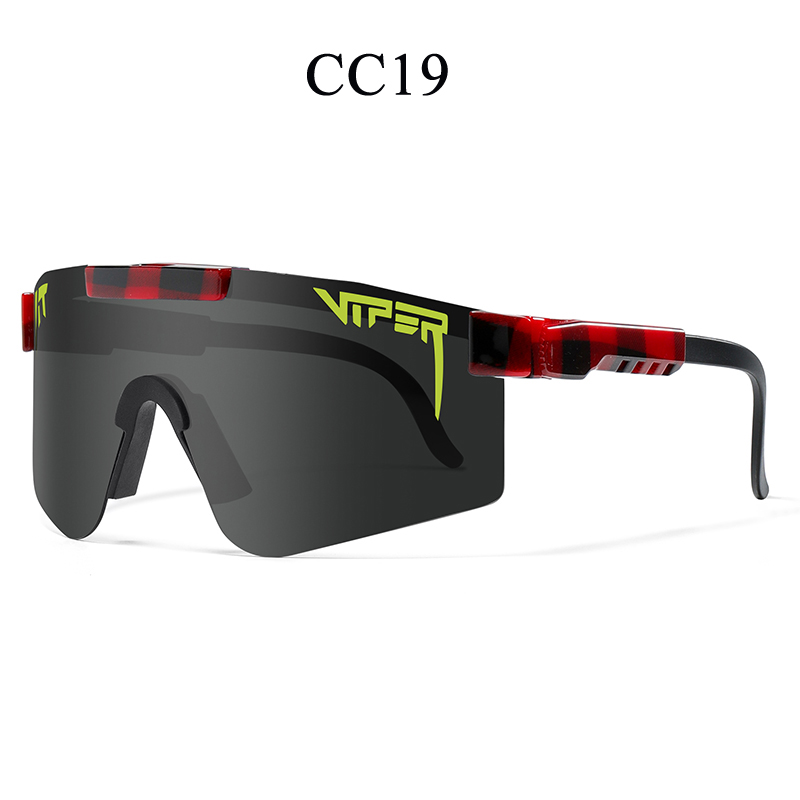 Voksne  uv400 solbriller pit viper solbriller mænd kvinder voksne udendørs briller sportsbriller mtb solbriller: Himmelblå