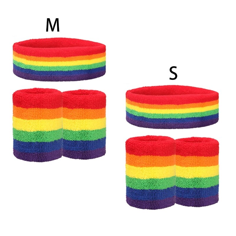 Neon Polsband Pols Wraps Elastische Ademend Neon Hoofdband Gebreide Powerlifting Bandage Polssteun Fitness Bracer