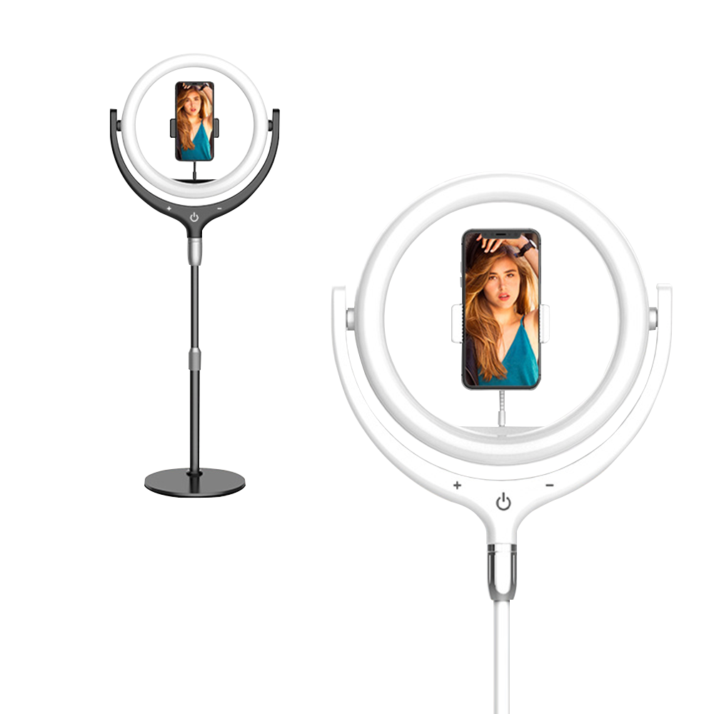 12inch Rotate 360 degrees Dimmable LED Selfie Ring Light ringlight Lamp Video Camera Phone Live Fill Light
