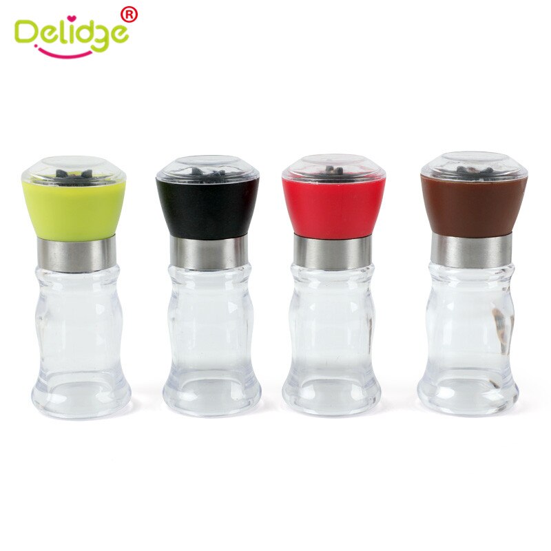 1Pc Handleiding Peper Spice Grinder Kruiden Fles Handheld Zwarte Peper Mill Tool Barbecue Keuken Gadget