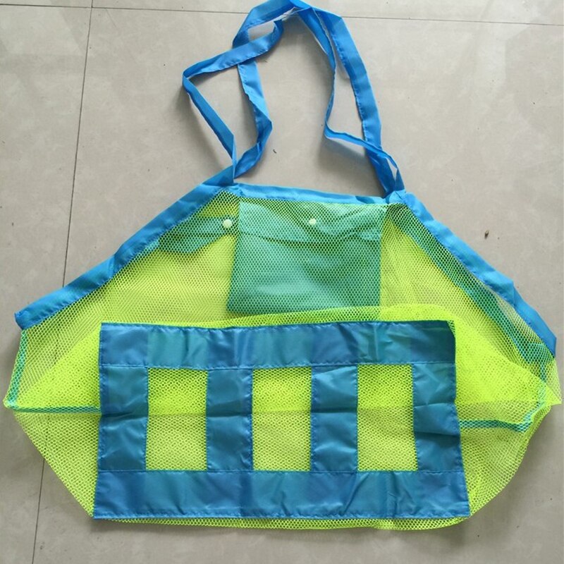 Borsa per la conservazione di giocattoli da spiaggia per bambini estivi borsa per dragaggio di sabbia borsa a rete per detriti borsa per mobili di grandi dimensioni