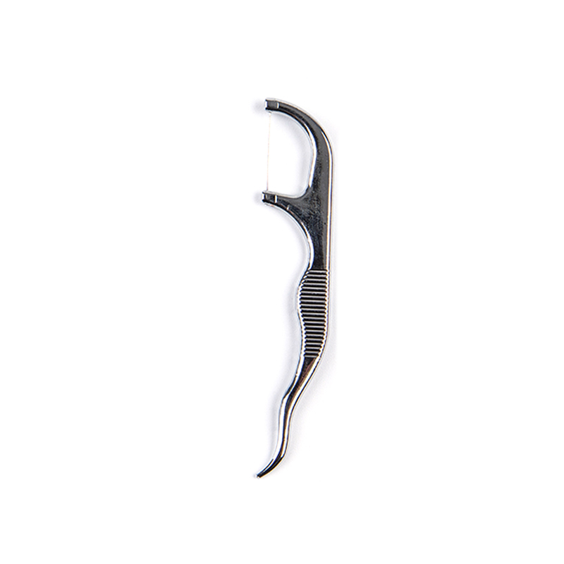 Juego de hilo Dental de Metal de acero inoxidable para limpieza Oral, artefacto portátil colgante, tubo de palillo de dientes, hilo Dental más fuerte, 1 Juego: Nude