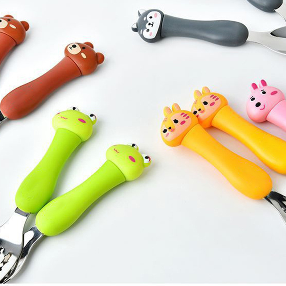 Kids Lepel En Vork Set Baby Gadgets Servies Set Baby Gadgets Feedkid Kinderen Rvs Bestek Voor Kinderen Servies