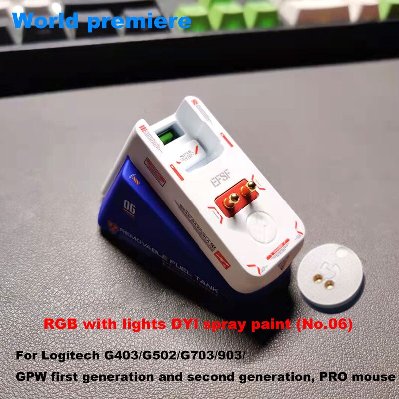 Logitech /Razer Competitive Game mouse Wireless Charging base DIY color modification for G series g903 Viper Uitimate mouse kit