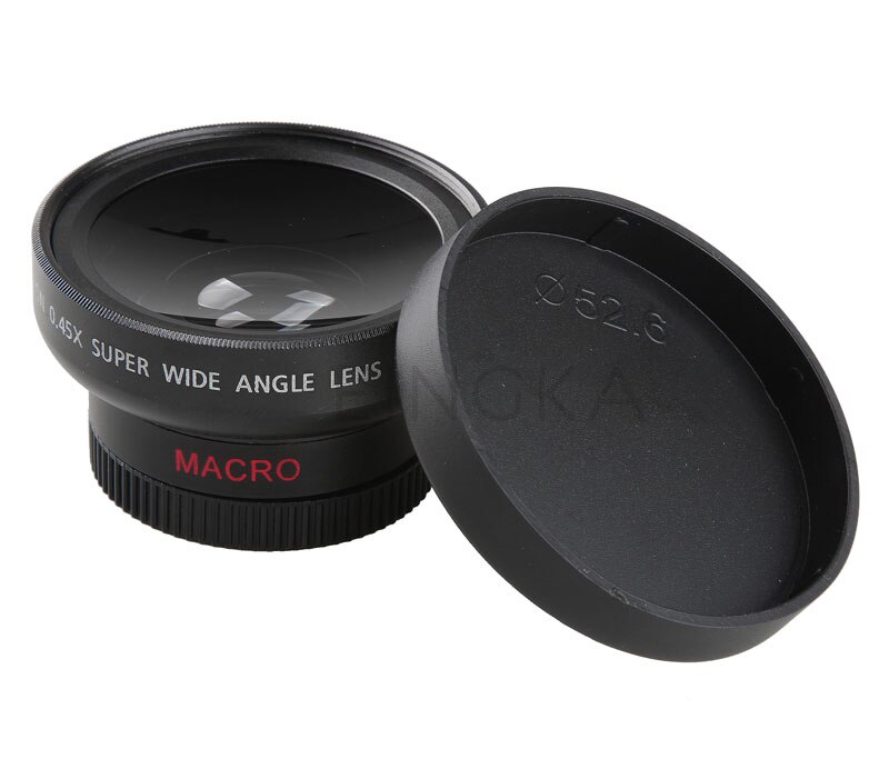0.45X Super Groothoek Lens + 12.5X Macro Camera Lens 37mm Draad Mount