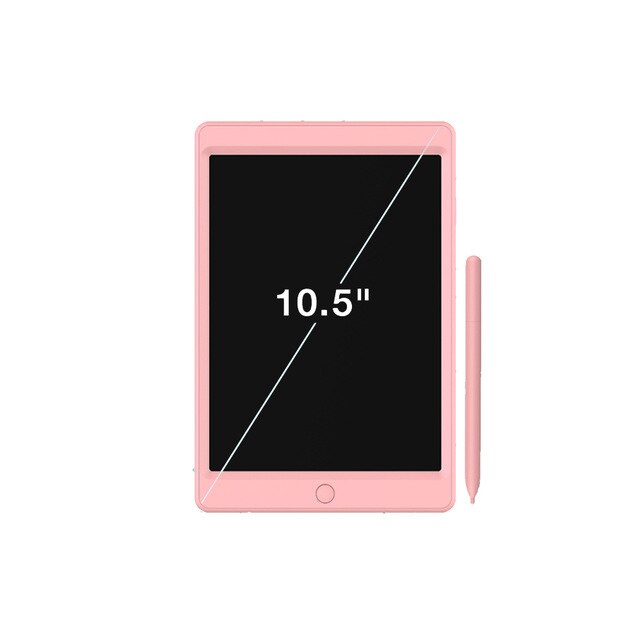 8.5-10.5 Inch LCD Panel LCD Panel Electronic Drawing Board Bright Color Bold Handwriting Children's Small Blackboard: Pink monochrome