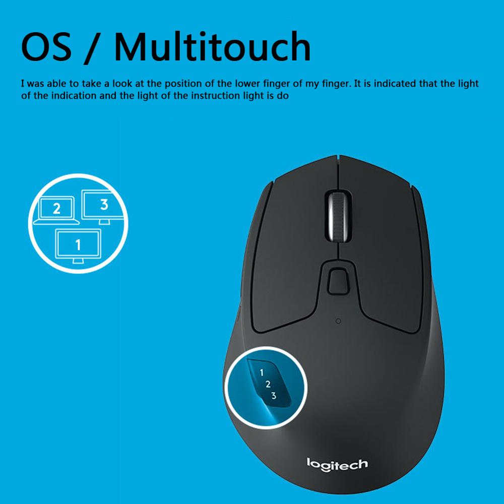 Logitech M720 Bluetooth Wireless Mouse Computer 8 Buttons Cordless Gaming Mice for Desktop Laptop PC