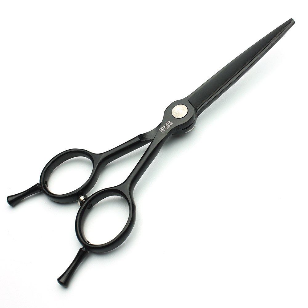 Kapper haar schaar zwarte 5.5 inch diamant professionele rvs snijden schaar kappers stylist schaar tool