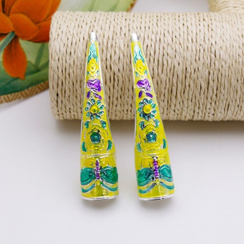 8cm princess nail wrap chinese ancient finger wear for empress queen cosplay accessories qing daynasty hand wear: style 4