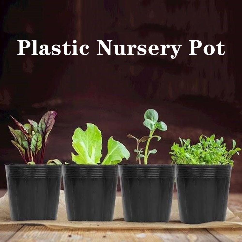 100x plastik blomsterpotte plante planteskole blomsterpotte kimplanter planter containere sæt haveplante kimplanter værktøjer