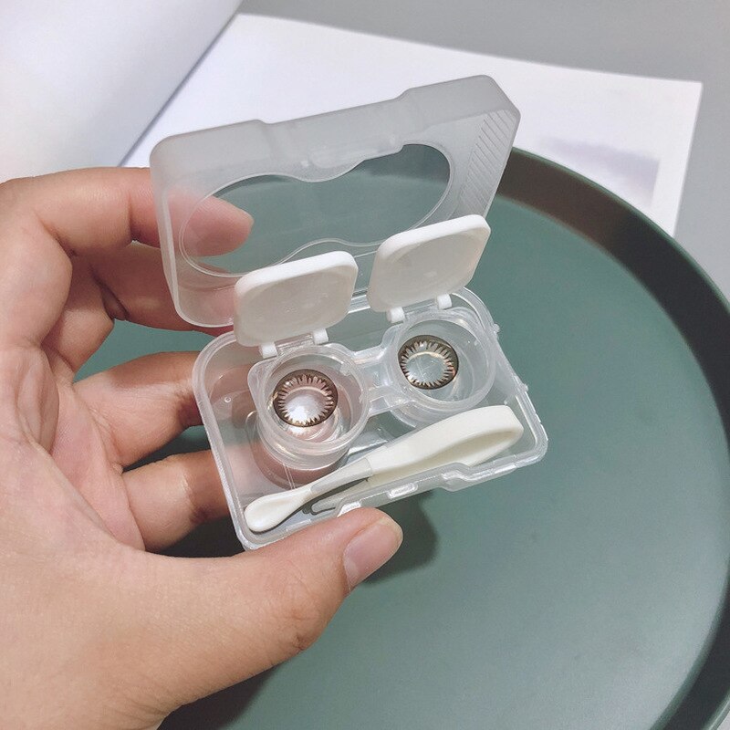Colorful Contact Lens Case Eye Contact Lens Box Women Travel Contact Lenses Case Leakproof Container Lenses Box for Travel Kit
