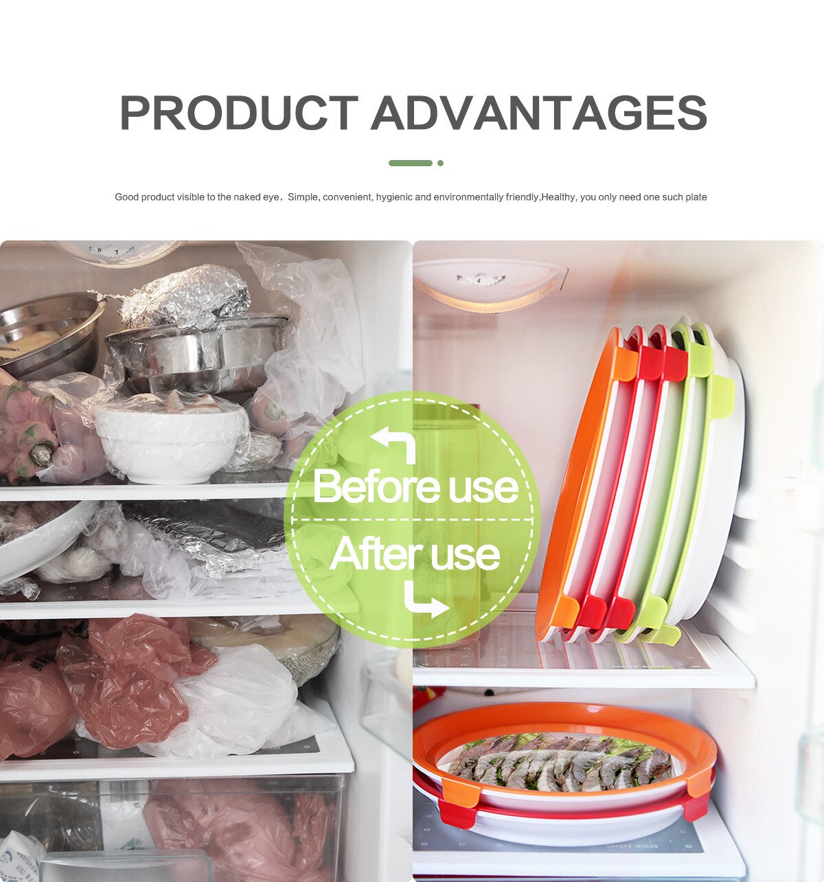 Vacuum Fresh Preservation box Vacuum Sealed Plastic Tray Food Preservation Tray Food Fresh Keeping Refrigerator Food Storage