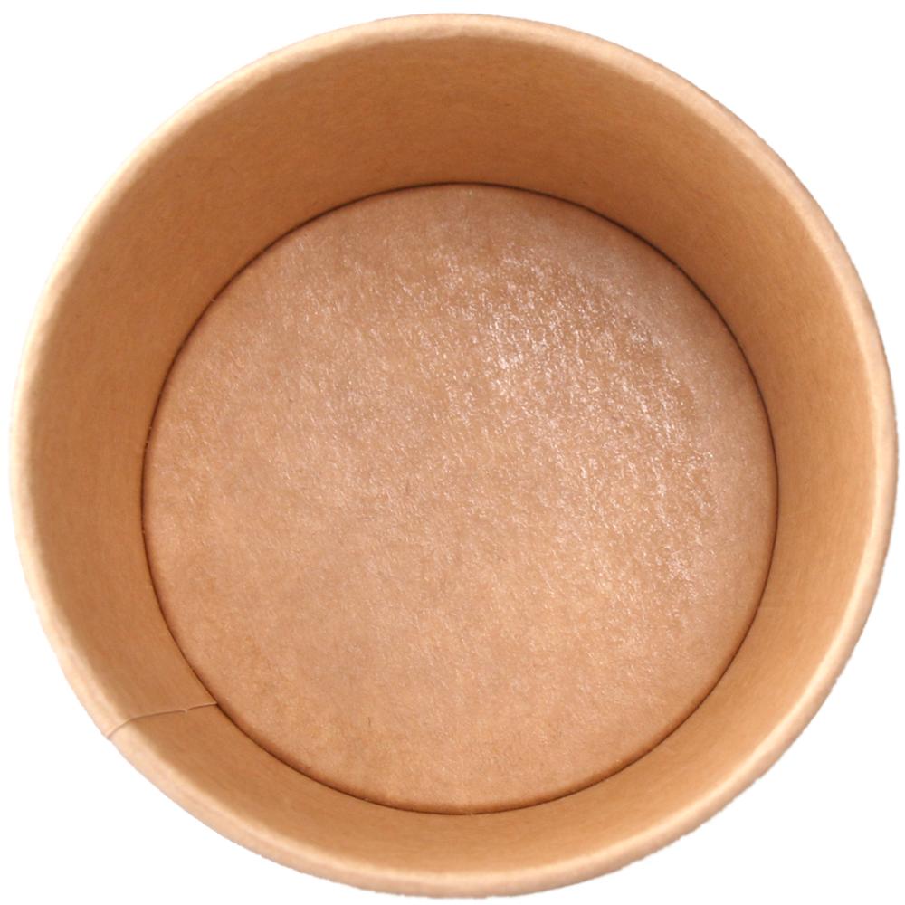 Hanlin Disposable food container 8oz-16oz Kraft paper soup bucket 500pieces/carton for soup