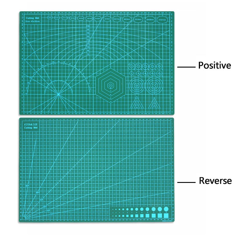 Tapete de corte autocurativo de Pvc, tabla de corte, cortador de papel, cuchillo, herramientas artesanales, suministros de oficina, multifunción, A2, A3