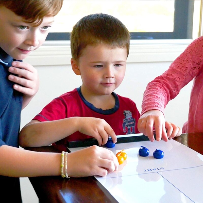 Faltbare Mini Eisstockschießen Tisch Eisstockschießen Ball Tabletop Eisstockschießen Spiel Für Art Erwachsene Fam