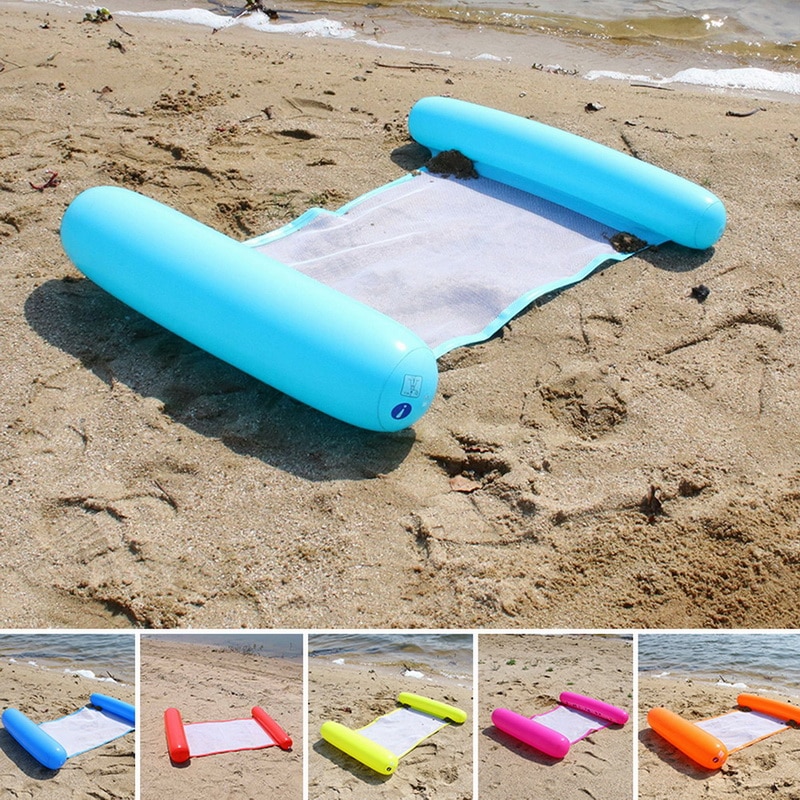 Colchón de aire plegable para playa, hamaca de agua, piscina