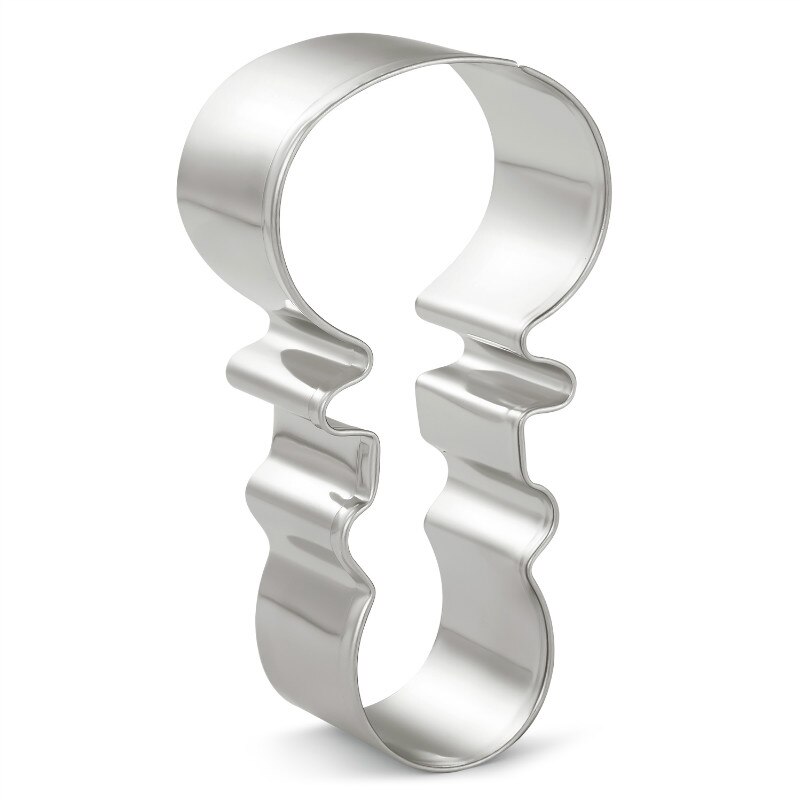 KENIAO grzechotka foremka robić wykrawania ciasteczek na niemowlę prysznic & urodziny Herbatnik/kremówka/ciasto/kanapki nóż-stal nierdzewna