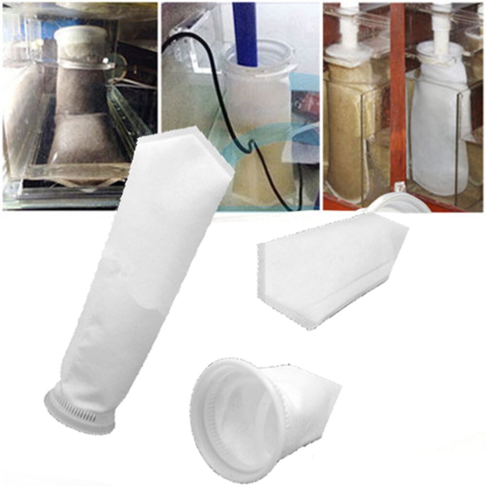 25# 200 Micron Aquarium Reef Fish Tank Sump Filter Sock Bag Divine Aquarium Strainer Bag Filters Practical Fish Tank Filter