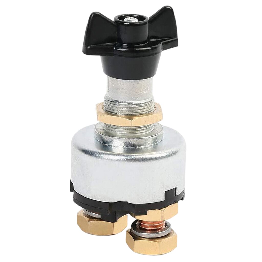 12V Main Power Switch Master Battery Disconnect Switch 2 Post Cut Isolator Anti-leakage Switch for Car Vehicle RV Boat