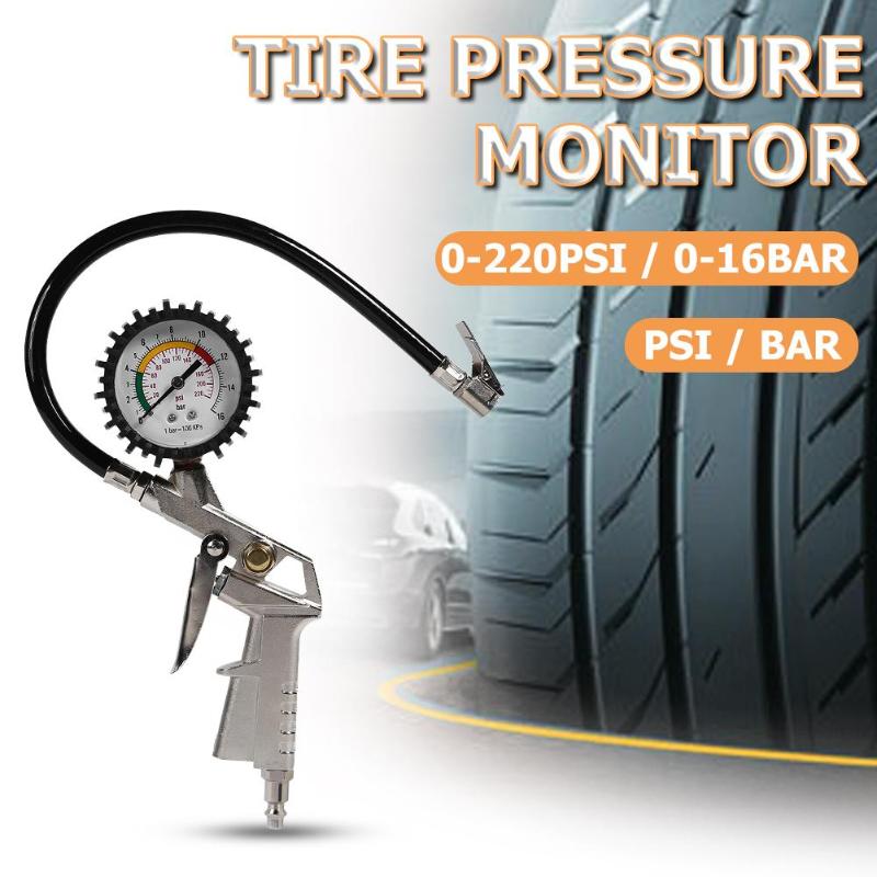 0-220 psi bildekk trykkmåler peker dekk lufttrykk inflator blås opp dekktrykk bil måling dekk trykkmåler
