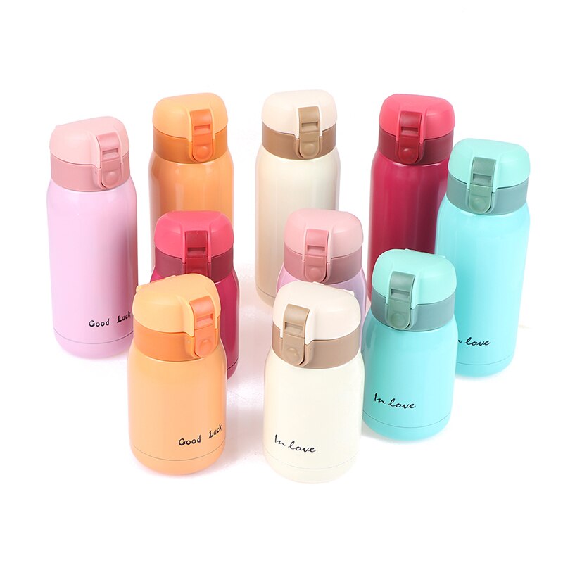 Mini termo de acero inoxidable, taza térmica de café, frasco de vacío, botella aislada, , 200ml/360ml