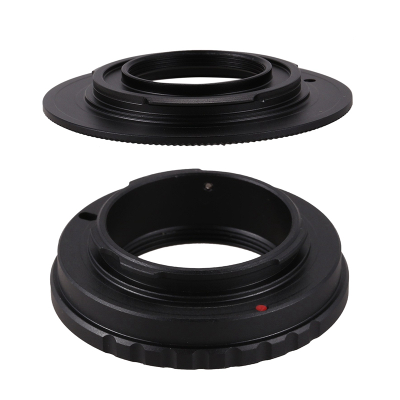 1Pcs Camera C Mount Lens Cctv Lens For Pentax Q Q7 Q10 Q-S1 &amp; 1Pcs Black C Mount Lens For Micro-4/3 Adapter E-P1 E-P2 E-P3 G1 Gf