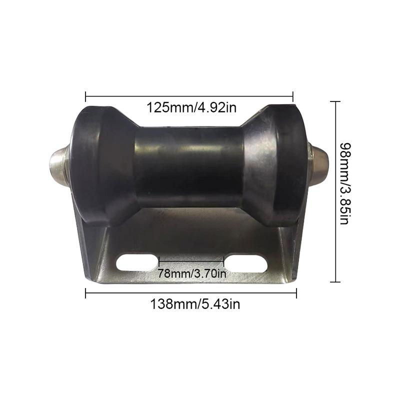 Galvanized Steel Boat Trailer Rollers Keel Roller Assembly Kit Stationary Keel Roller Assembly Trailer Boat Accessories
