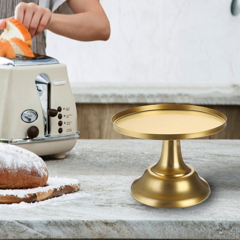 Supporto per torta base in ferro battuto supporto per dolce espositore per torta rotondo supporto per decorazione di compleanno di nozze 8 pollici