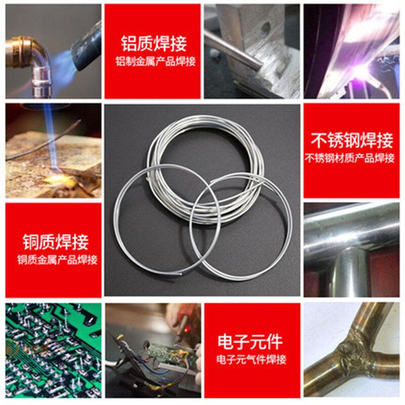 2.00mm*3m Copper Aluminum Weld Flux Cored Wire Low Temperature Aluminium Rod LS'D Tool aluminium welding wire
