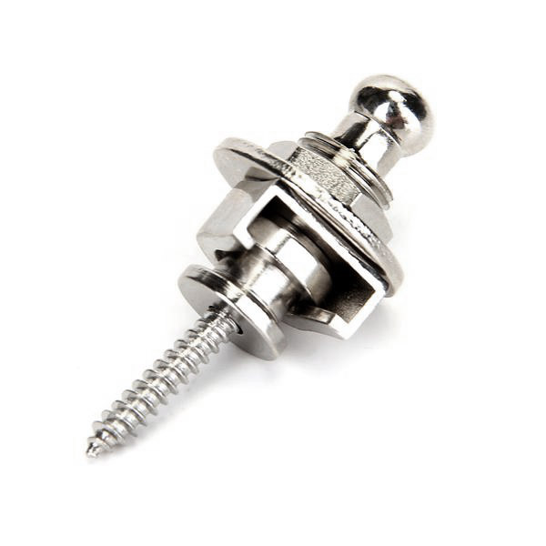 Premium Guitar Strap Locks and Buttons Security Quick Release Straplocks Strap Retainer System Nickel (Pack of 2)